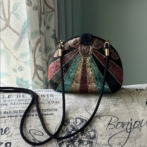 Mackie Bob Mackie vintage art deco Elegant Multicolor Beaded Women's Bag